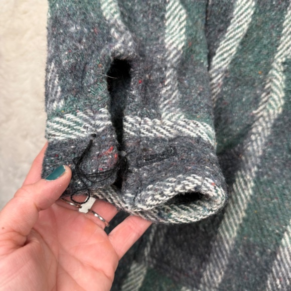 Purple Mountain Sweater Company Made in Ecuador 100% Wool Baja Hoodie W Large - Picture 4 of 6